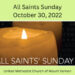 Join us Sunday October 30th for Worship