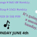 Join us Sunday June 4 Sunday Worship